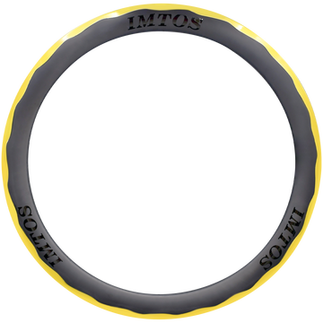 Aero Wavy Custom Color Border Road Bicycle Rim , 24mm width and 50mm depth 360g