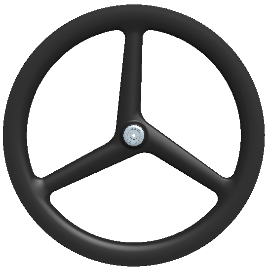 IMTOS 3-Spoke Carbon Track Wheel 58mm Full Carbon Aero Racing Wheel for Velodrome Performance